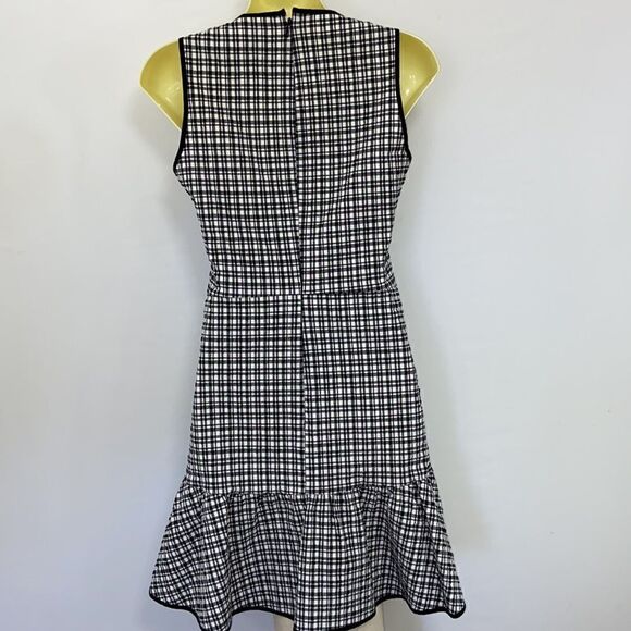 Parker Dress"Yael"Black White Seersucker Flirty Ruffle Mini Dress Nwot S… - Picture 7 of 9